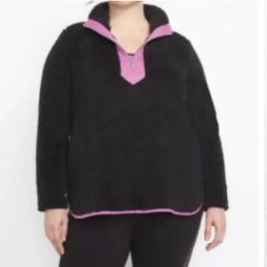NEW Lane Bryant LIVI Sweater Plus Size 14/16 Fleece Pullover Lounge Leisure Soft